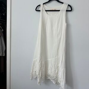 Anthropologie white dress